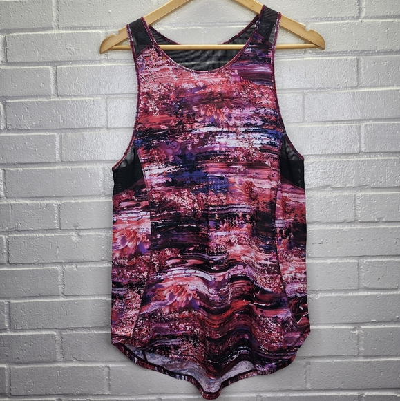 Lululemon Womens Dahliascape Multi Black Sculpt Tank II - Picture 2 of 8